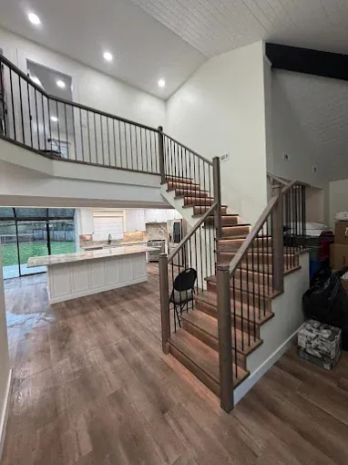 Staircase and open living space