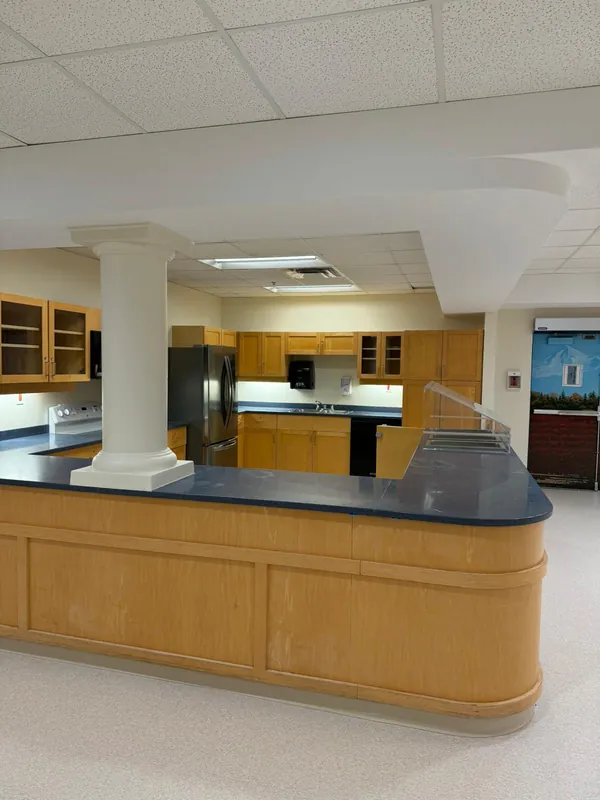 Nursing station and open floor area